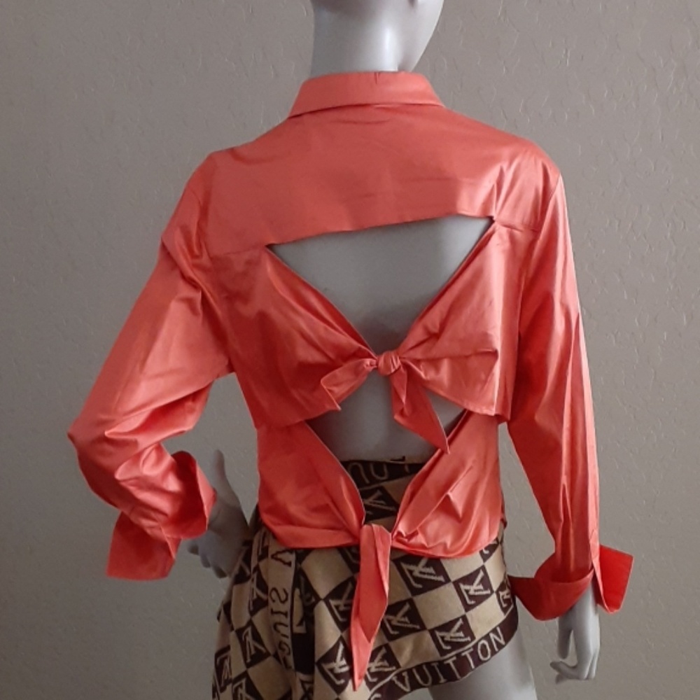 Escada cross back blouse - Picture 3 of 5